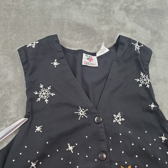 Vintage Nutcracker Christmas Vest Ugly Sweater Holiday Size S READ HOLES - Picture 15 of 15